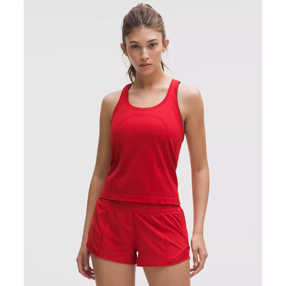 Lululemon Swiftly Tech Racerback Tank Top 2.0 Race Length Red Womens Size 6